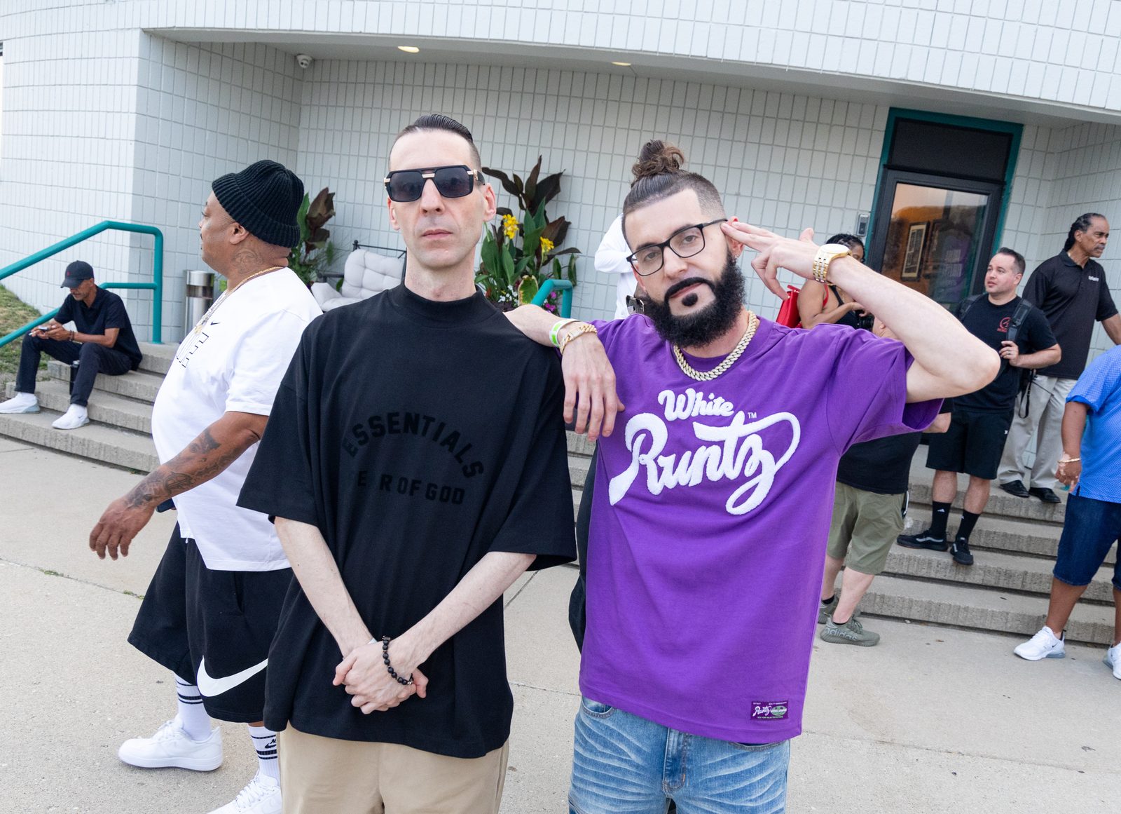 KING T and LUSS backstage