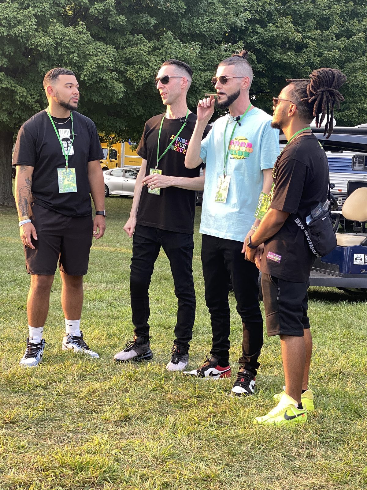 TNL with friends on the festival lawn